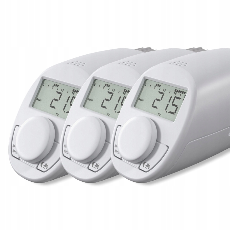 Set 3 ks Termostatická hlavice Eqiva model N, CC-RT-N2-EQ (eeu)