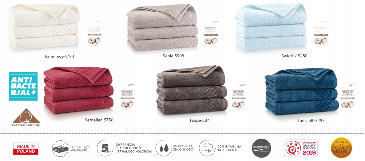 ANTYBAKTERYJNY Ręcznik CARLO taupe 70x140 ZWOLTEX Długość (dłuższy bok) 140 cm