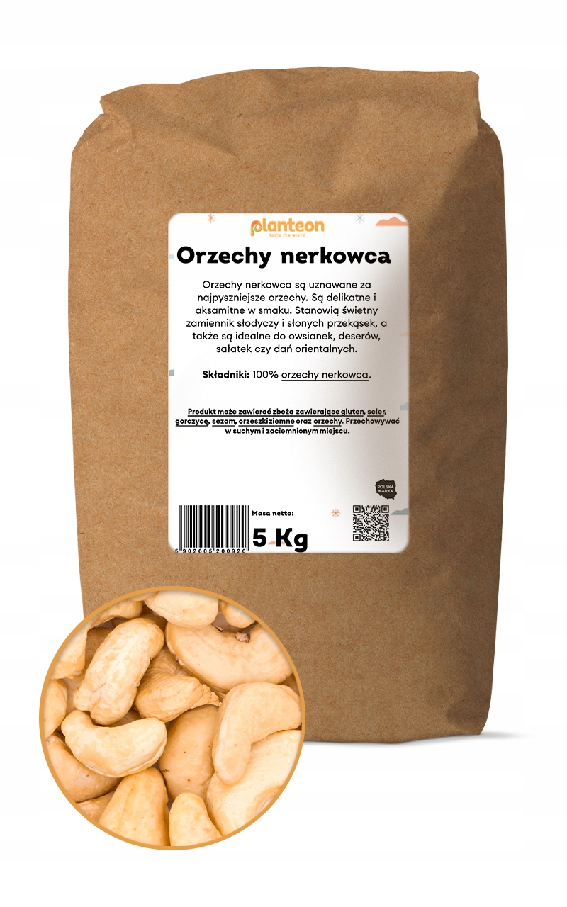 Kešu ořechy ořechy kešu ořechy celé ořechy vysoká kvalita 5 kg