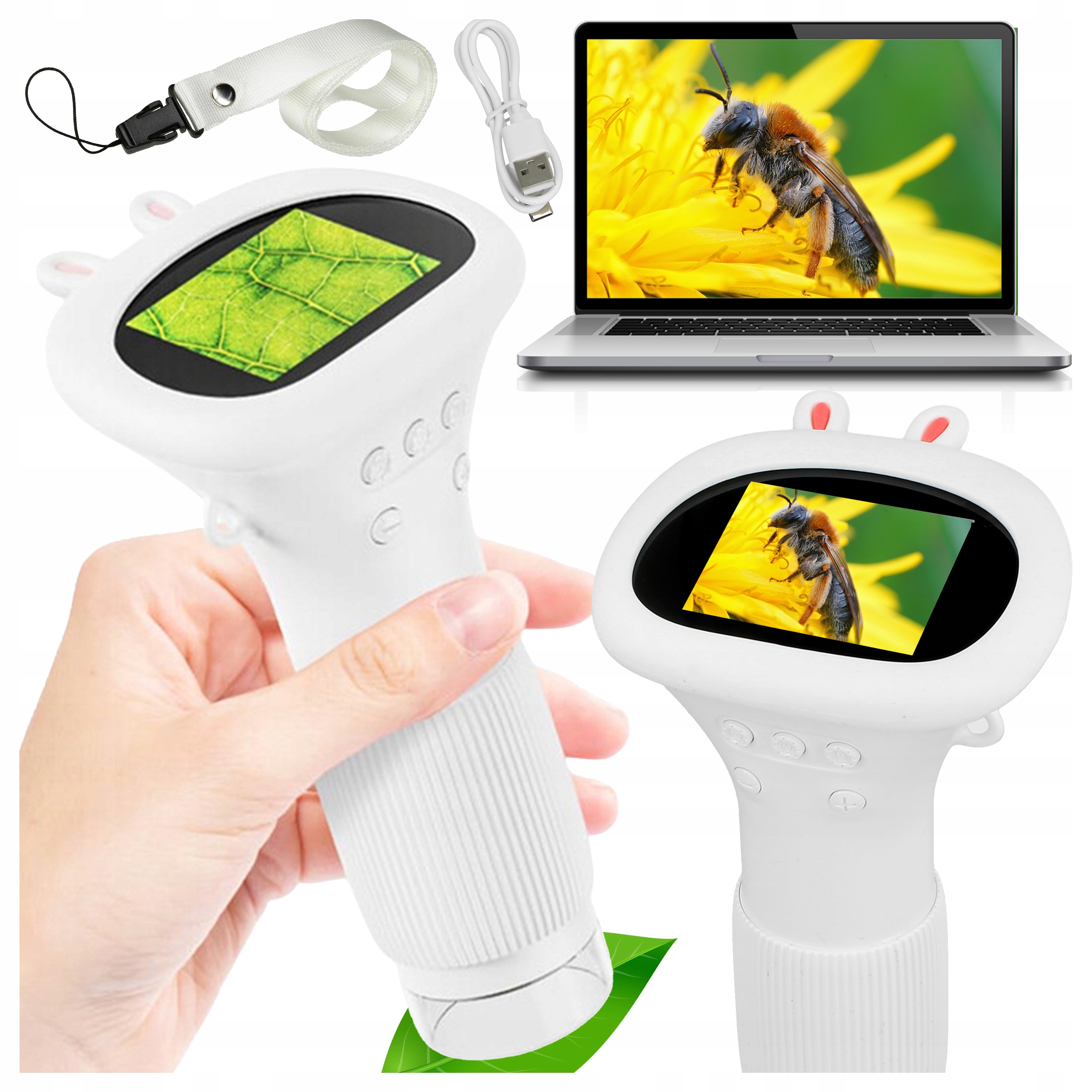 Digitální Mikroskop Kapesní Sada Pro Děti Led Usb Přiblížení 1000x