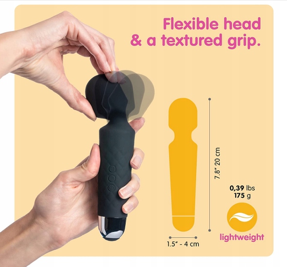 Masażer łechtaczki WAND czarny - OLIVER JAMES SN01 Marka inna