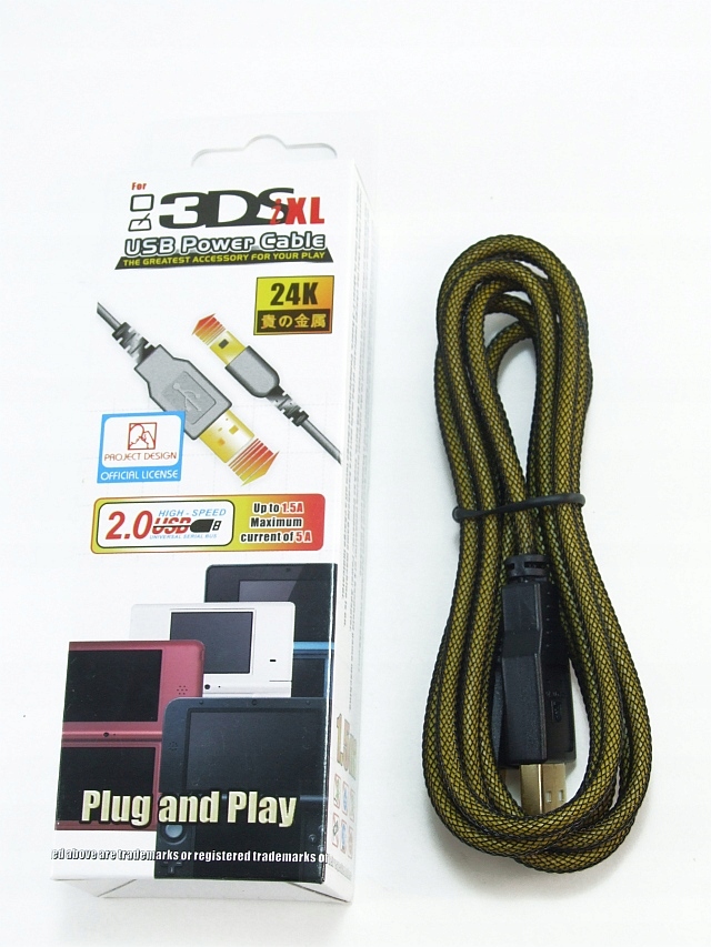 Usb Kabel Nabíječka 1,5 metru Oplet pro Nintendo New 2DS 3DS/NEW 3DS XL/LL