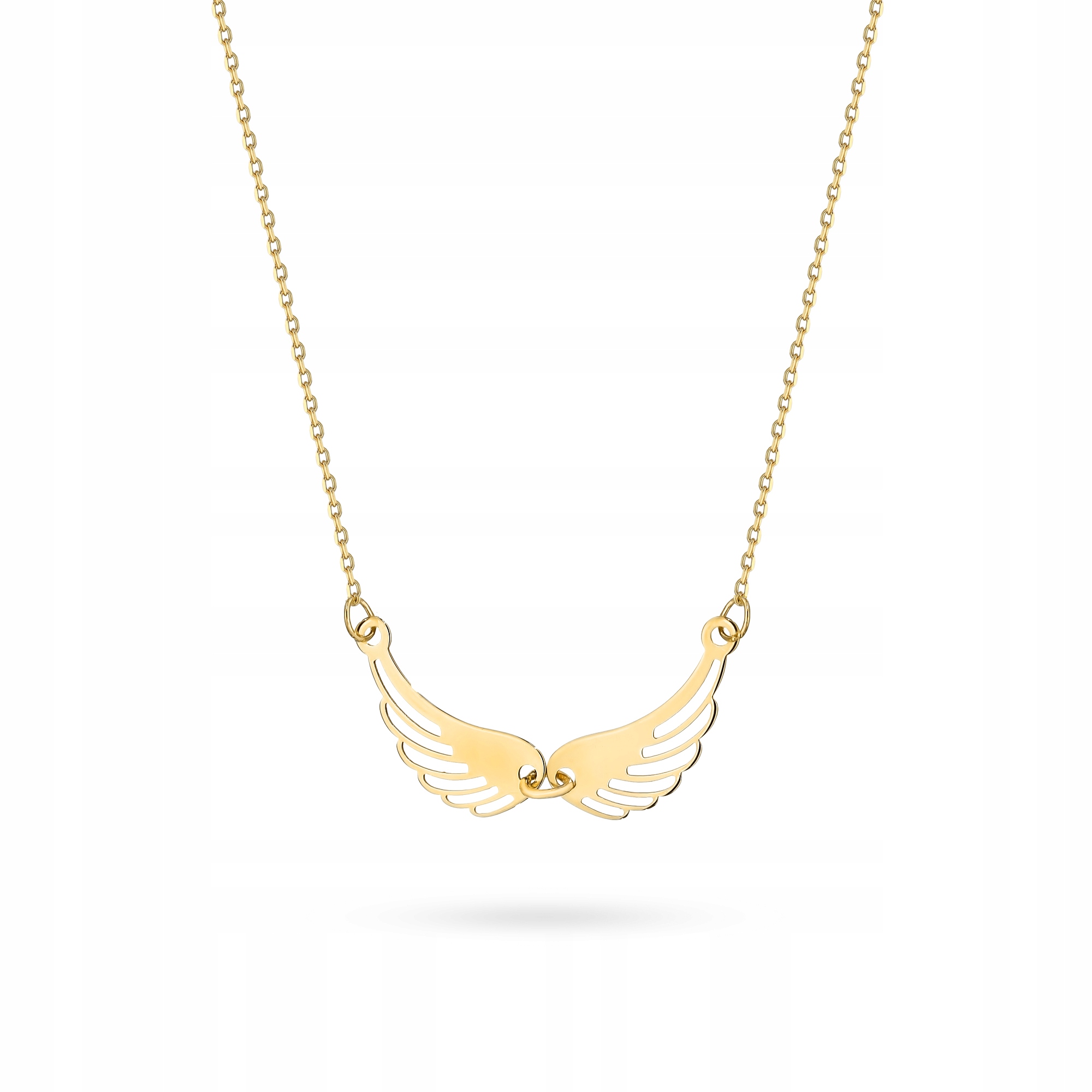 Piękny Złoty Naszyjnik Łańcuszek pr. 333 Wings Skrzydła Anioła 8k