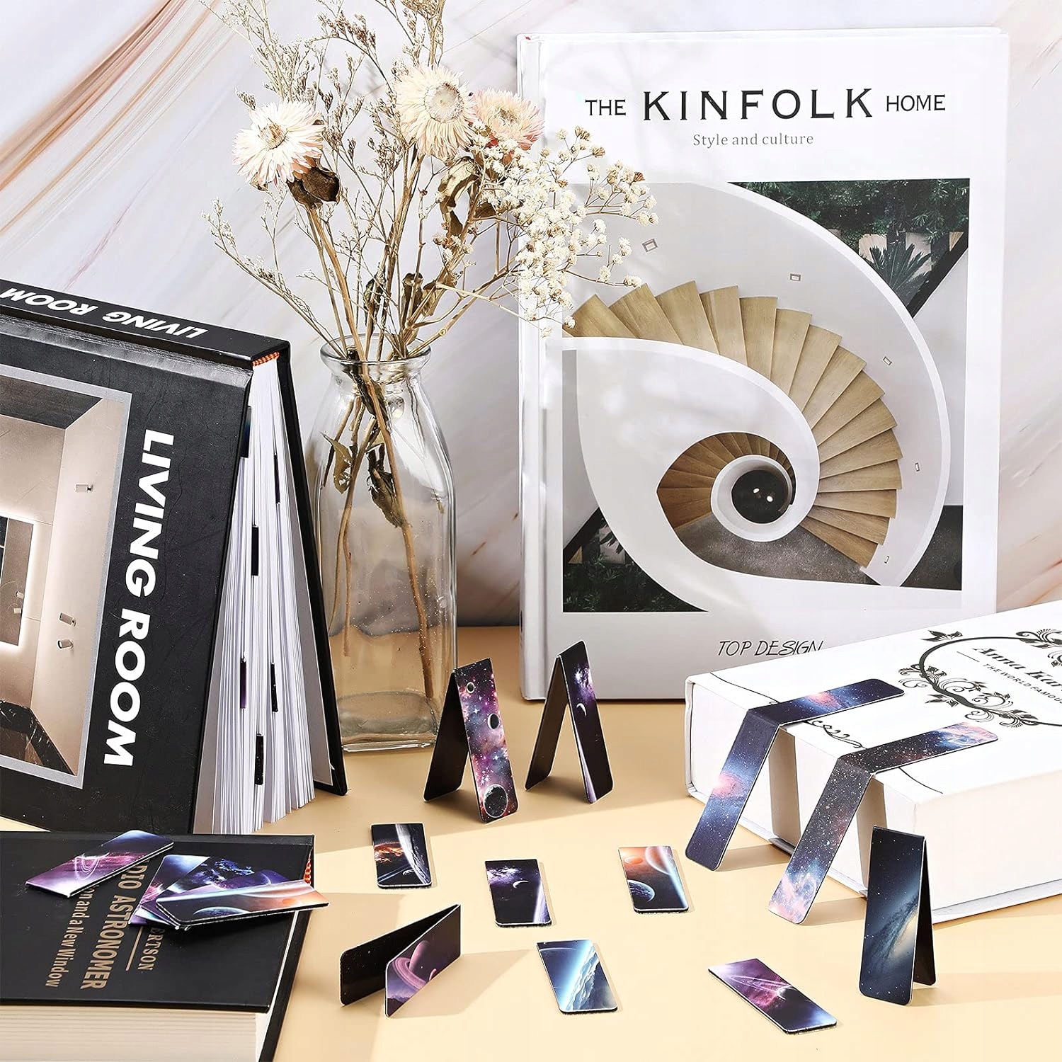 ZAKŁADKI MAGNETYCZNE DO KSIĄŻEK NIEBO PLANETY KOSMOS ZESTAW Marka Inna