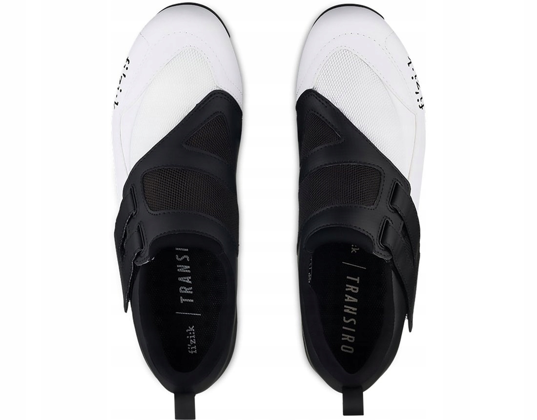 Fizik Transiro R4 Powerstrap Triathlon czarno białe buty 45
