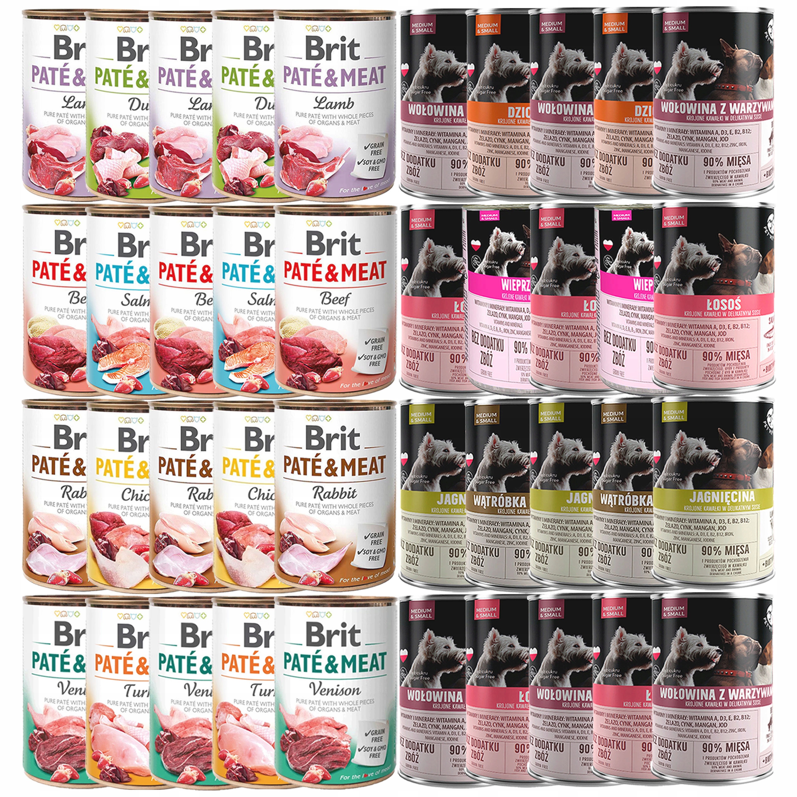 Levně Brit Pate & Meat Pet Republic Mix Chutí krmivo pro psy mokré 40 x 400 g