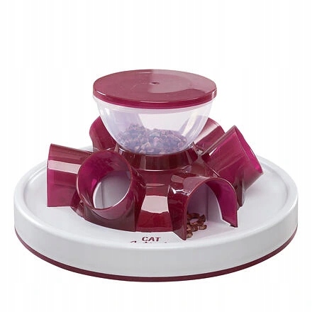 Levně Trixie Cat Activity Tunnel Feeder krmítko s tunýlky, ø 28 × 14 cm