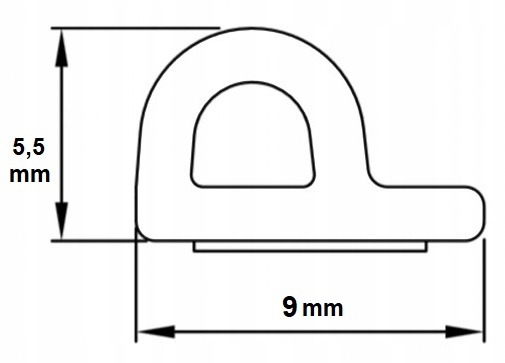 USZCZELKA DO DRZWI I OKIEN PROFIL P BRĄZOWA 100M Stan opakowania oryginalne