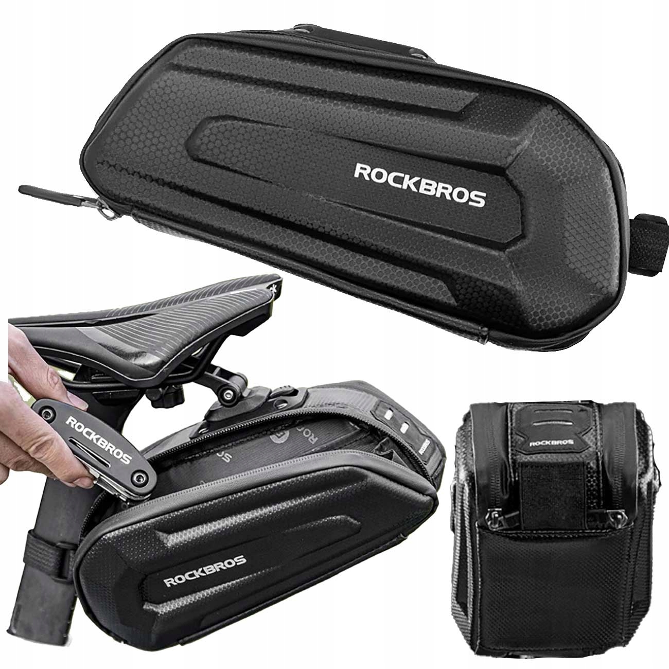 ROCKBROS TORBA SAKWA ROWEROWA PODSIODŁOWA 1.8l KUFER ŁATWE ZWALNIANIE MTB