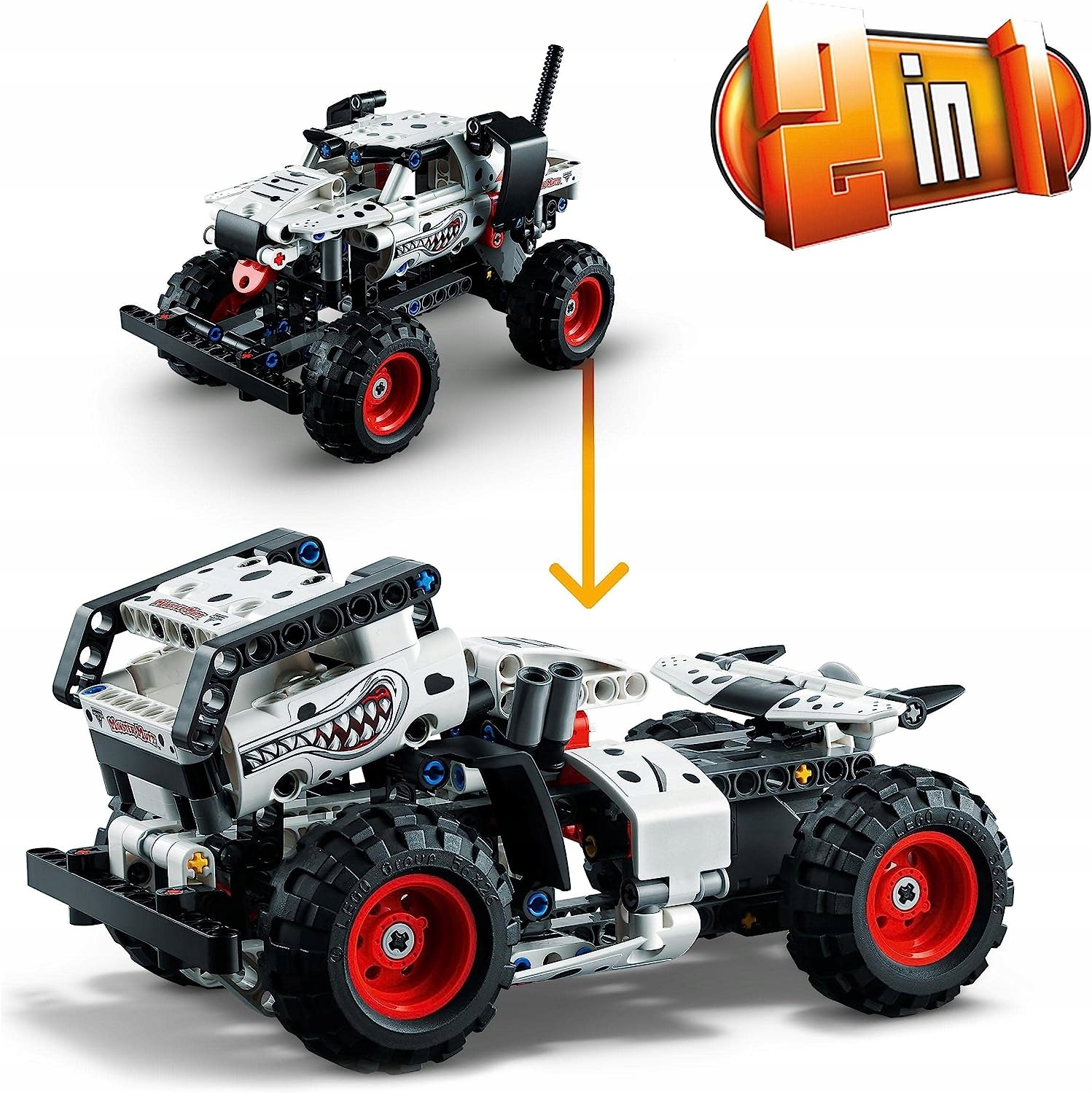 LEGO TECHNIC MONSTER JAM MUTT DALMATIAN 42150 DALMATYŃCZYK PIES KLOCKI 24H Wiek dziecka 7 lat +