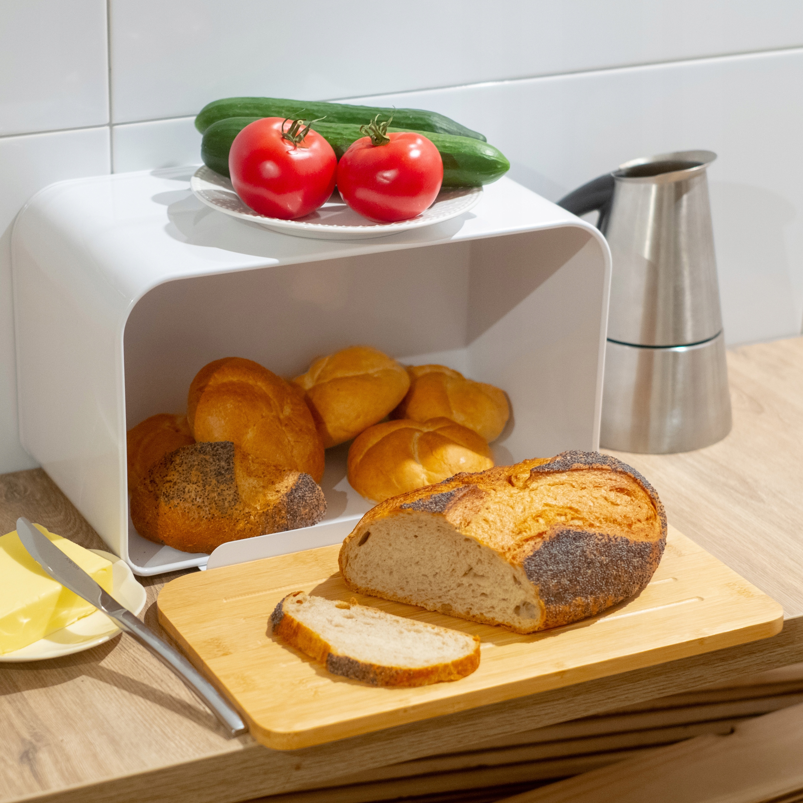 CHLEBAK POJEMNIK NA PIECZYWO CHLEB DREWNIANY METAL Kod producenta 7614