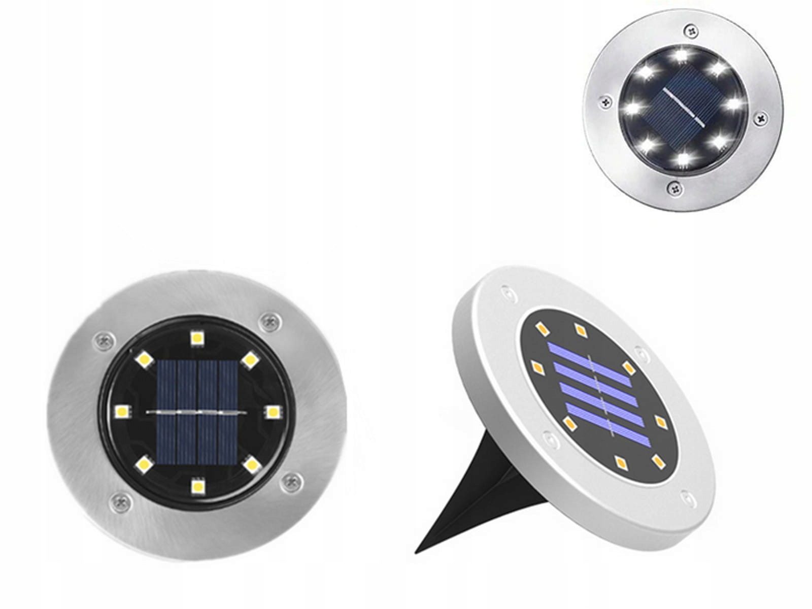 

Lampa Solarna Gruntowa Wbijana Disc Light 8 Led