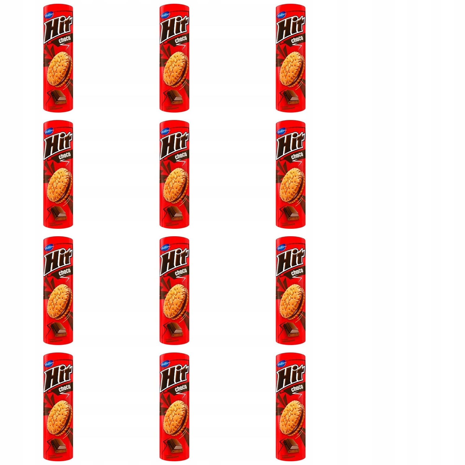 Levně 12 x 220 g Sušenky čokoládové sušenky Polokartonové