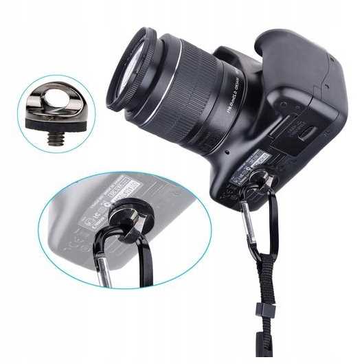 ADAPTER ZŁĄCZKA Z GWINTEM 1/4" MOCUJĄCA PASEK DO APARATÓW i KAMER Model ŚRUBA MOCUJĄCA