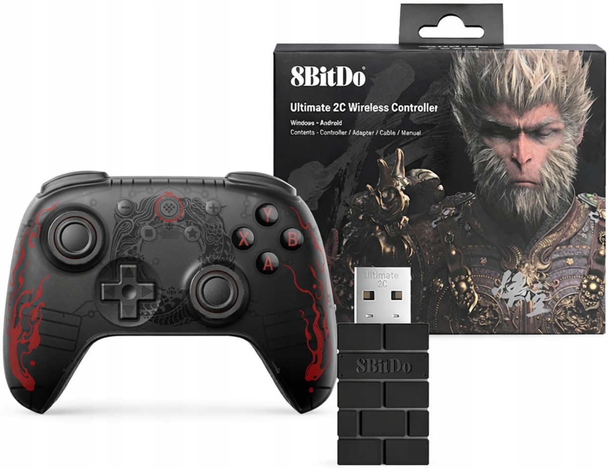 Herní Ovladač 8BITDO Ultimate 2C Hall Effect 2.4G Android Pc Black Myth Wukong
