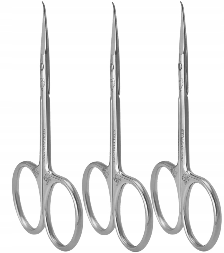 Profesionální nůžky na kůži s háčkem 23 Type 2 Staleks 3 kusy
