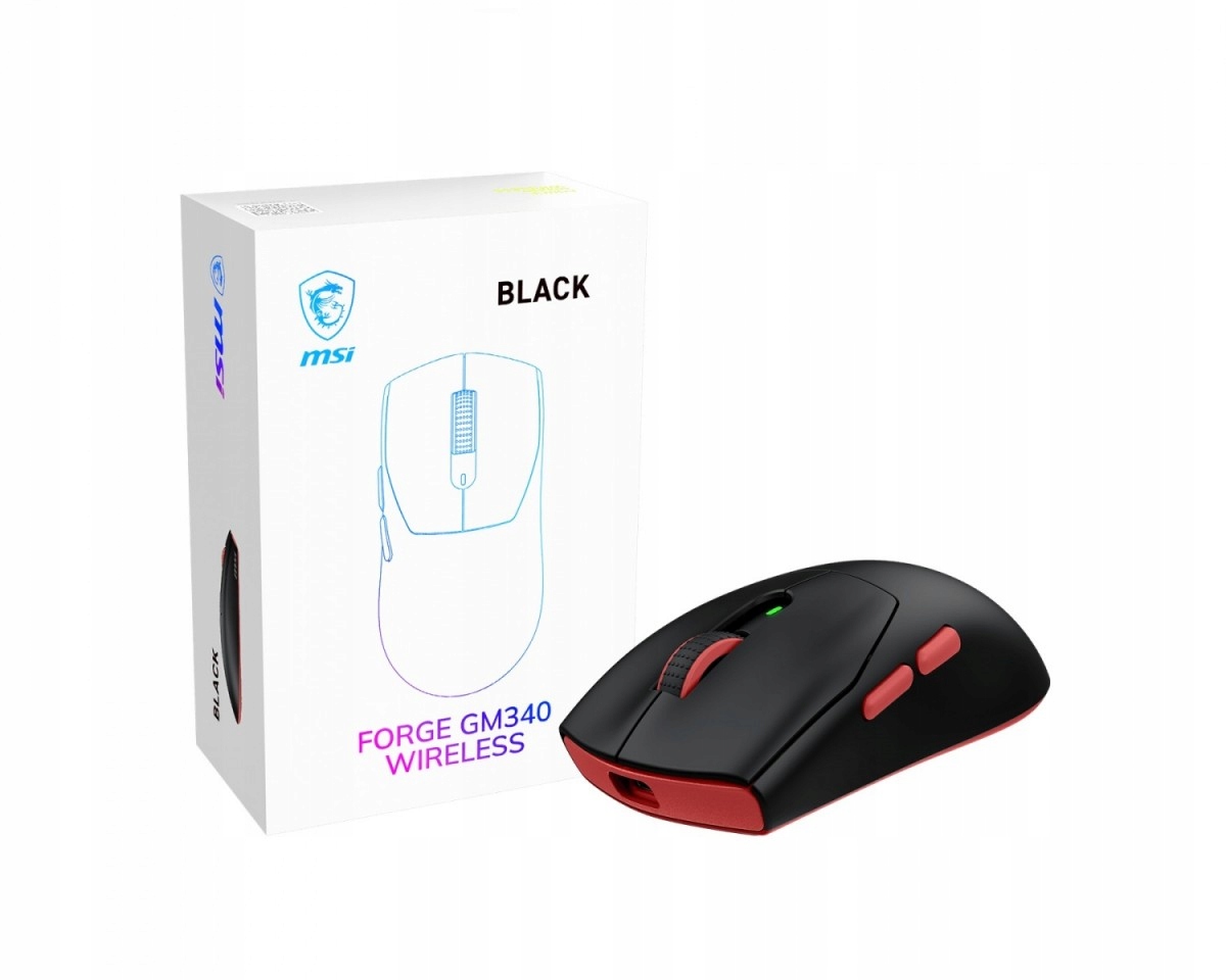 Msi Mysz Forge GM340 W Czarna