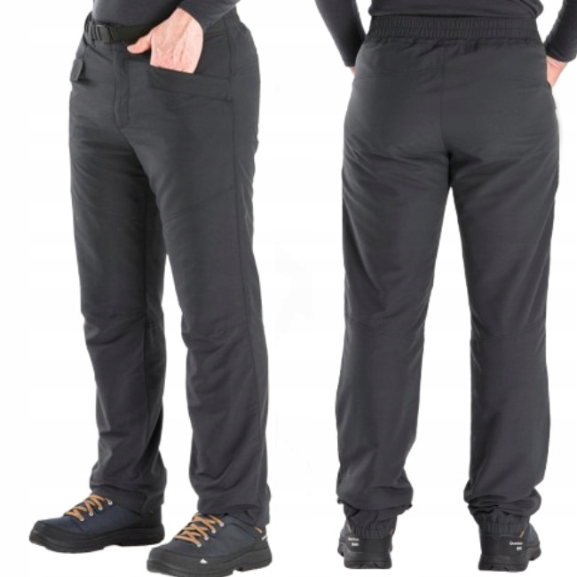 Męskie Spodnie Turystyczne Ocieplane Polarem W Góry Na Co Dzień L