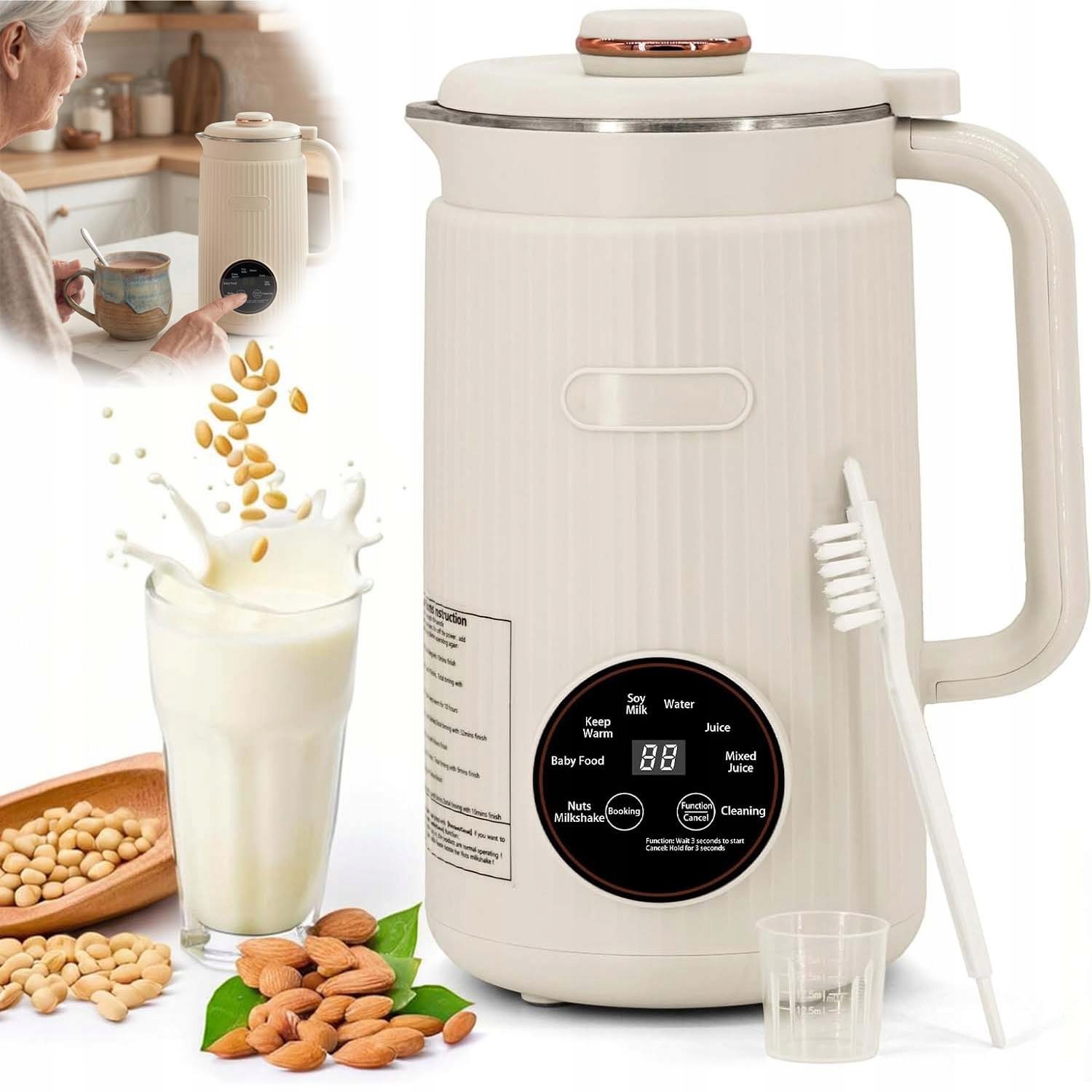 Automatický Multifunkční Mixér Na Mléko 1,2 L 800 W