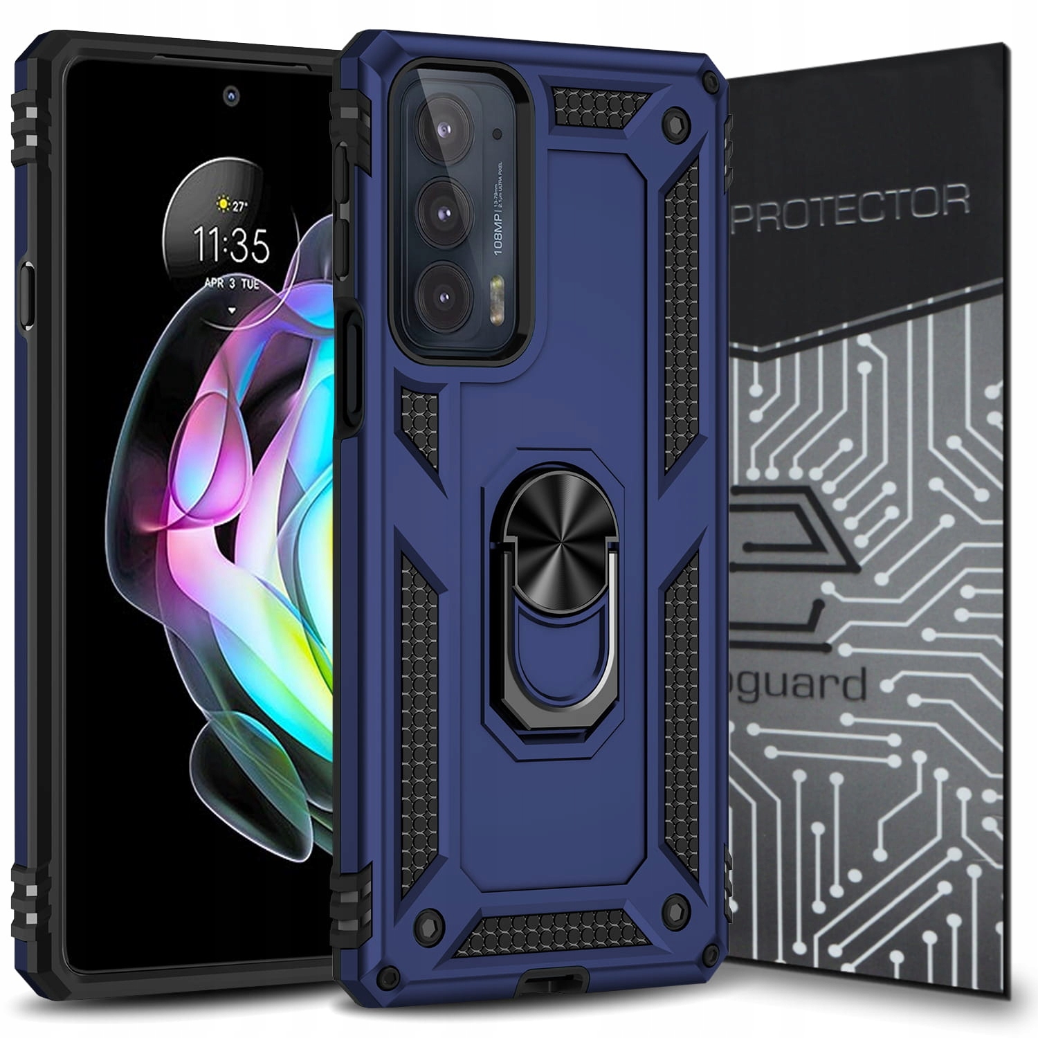 

Case Etui Pancerne+szkło do Motorola Moto Edge 20