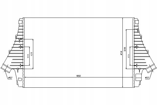 NIS96647 CHŁODNICA POWIETRZA DOLOTOWEGO CADILLAC B Producent części Nissens