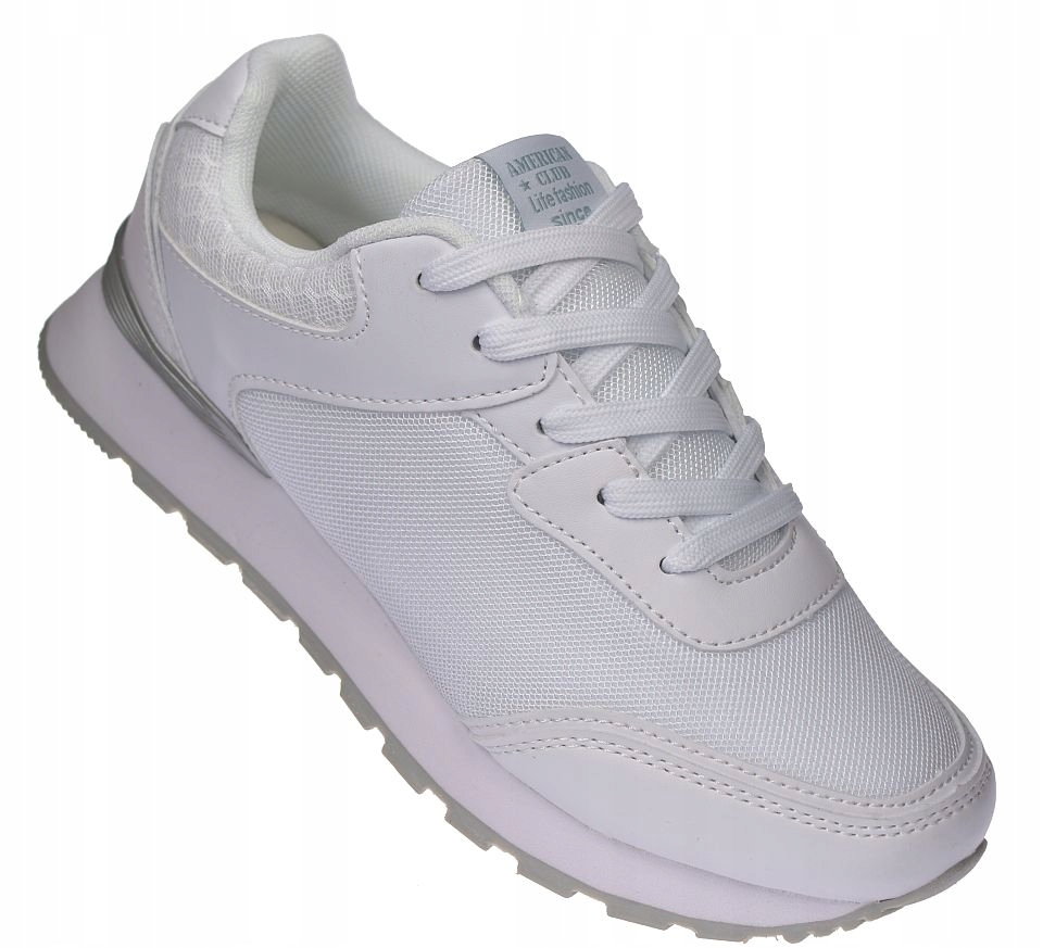 Dámské sportovní boty adidasy bílé, prodyšné, síťované, paměťové WT207 vel. 39