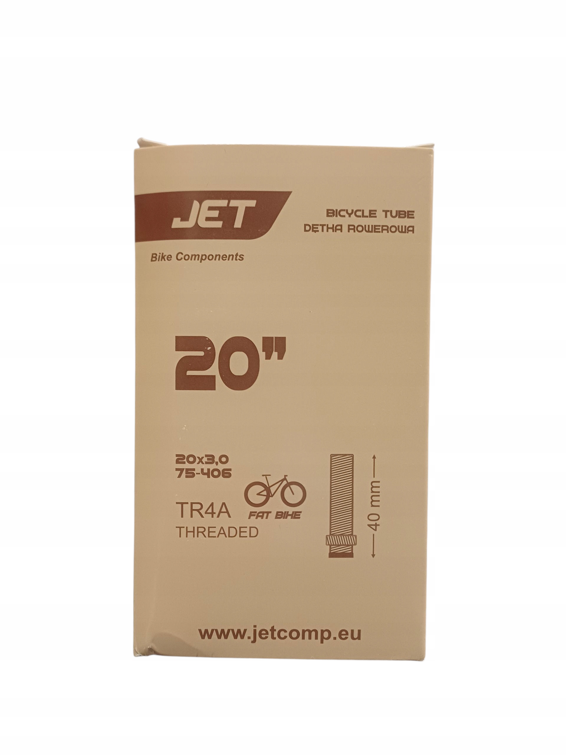 Dętka rowerowa Jet Fat Bike 20"x3.0 75-406 AV-40 mm Gwintowan