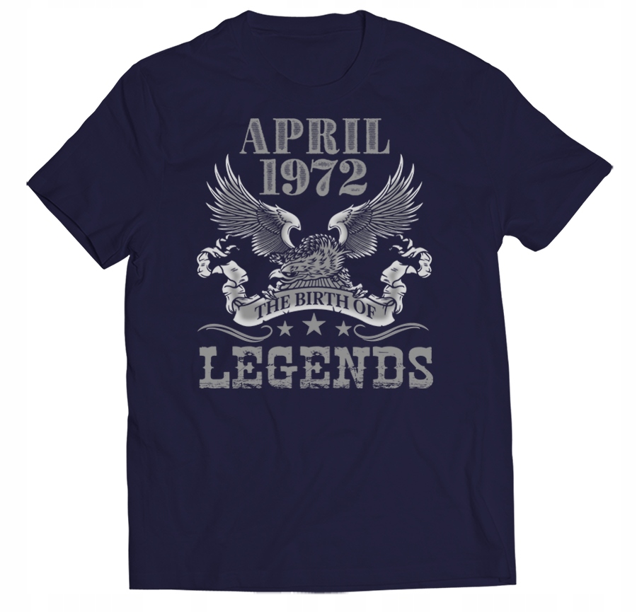 

Koszulka Na 50 Urodziny April Birth Of Legends 3XL