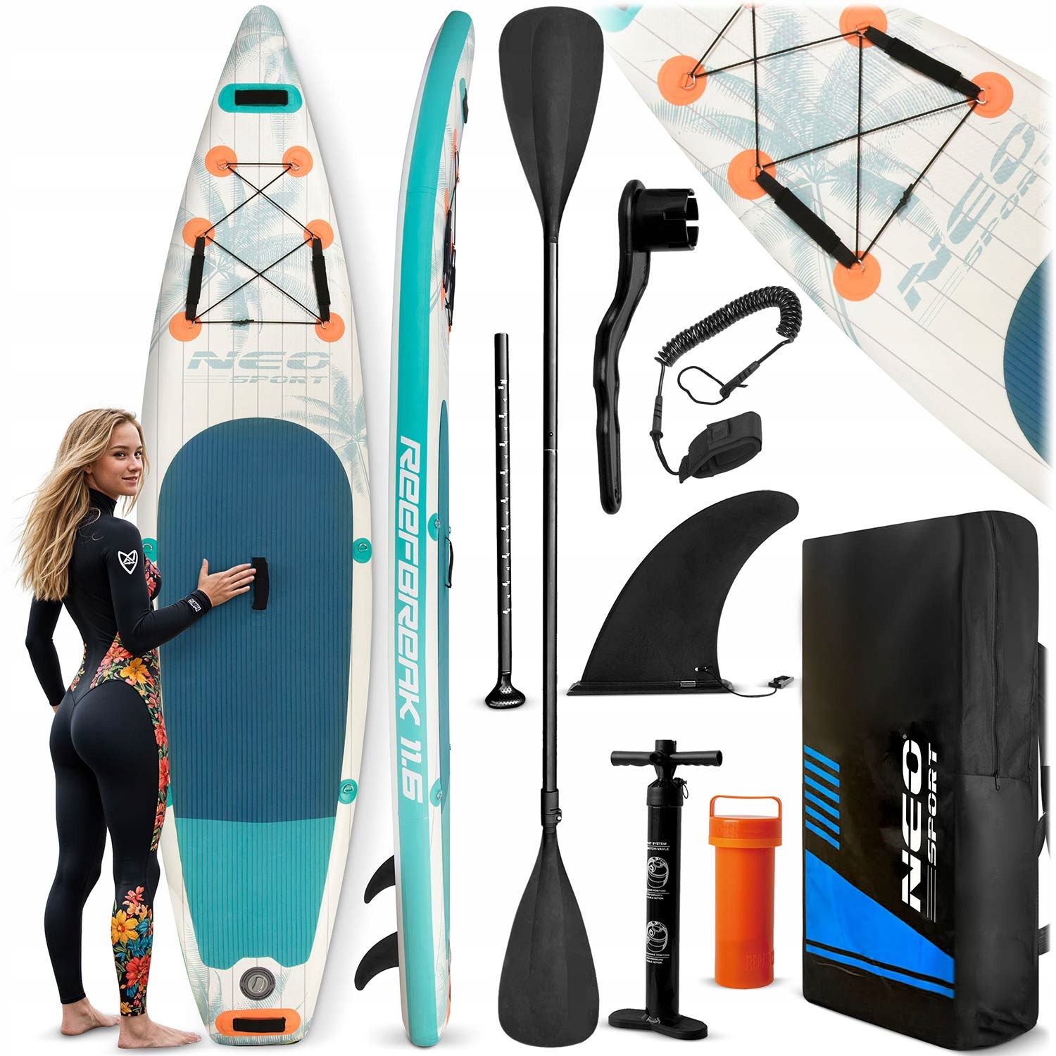 Kompletní sada pro plavání Neo-Sport Reefbreak 350 cm 170315