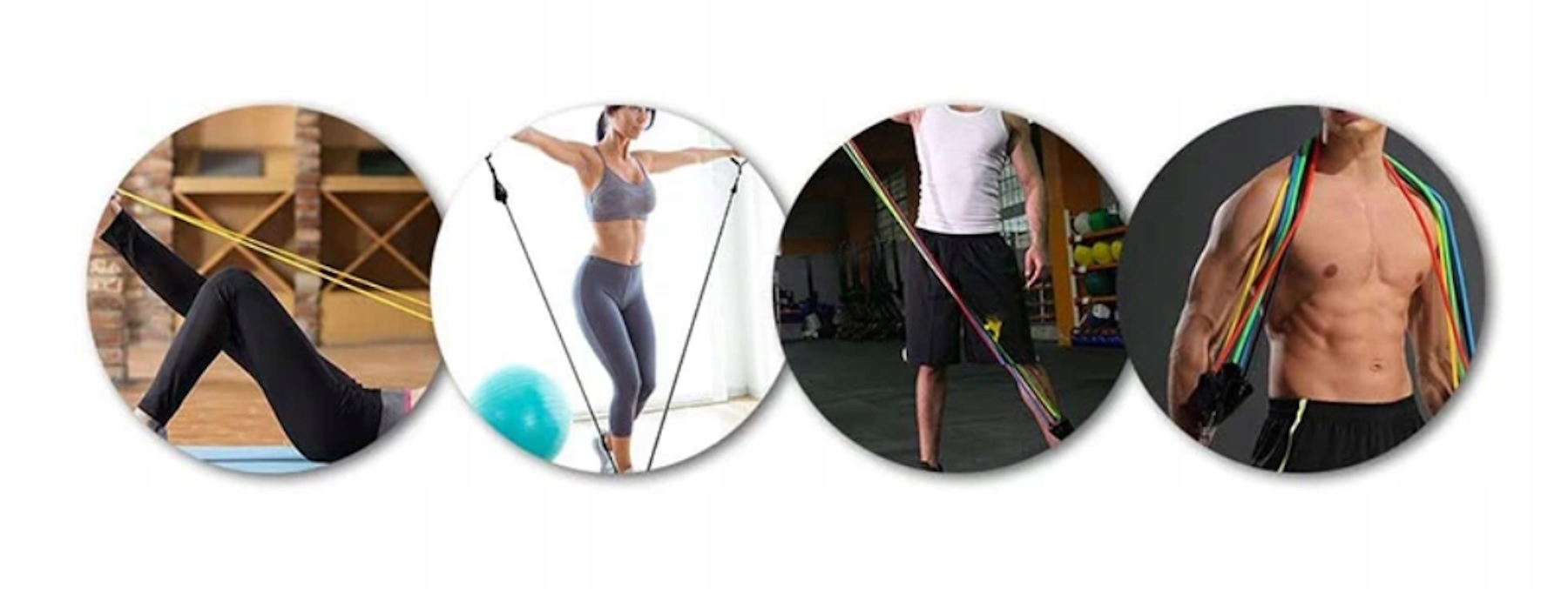 EKSPANDERY EKSPANDER ZESTAW GUMY DO ĆWICZEŃ OPOROWE OBCIĄŻENIE CROSSFIT Rodzaj inny