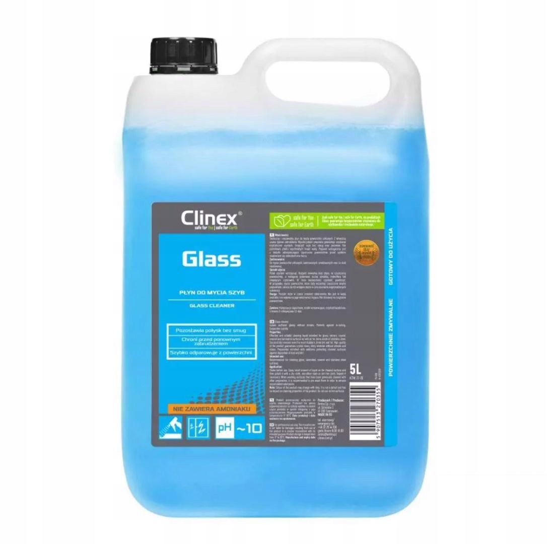 Clinex Glass 5L – prostředek na mytí skel