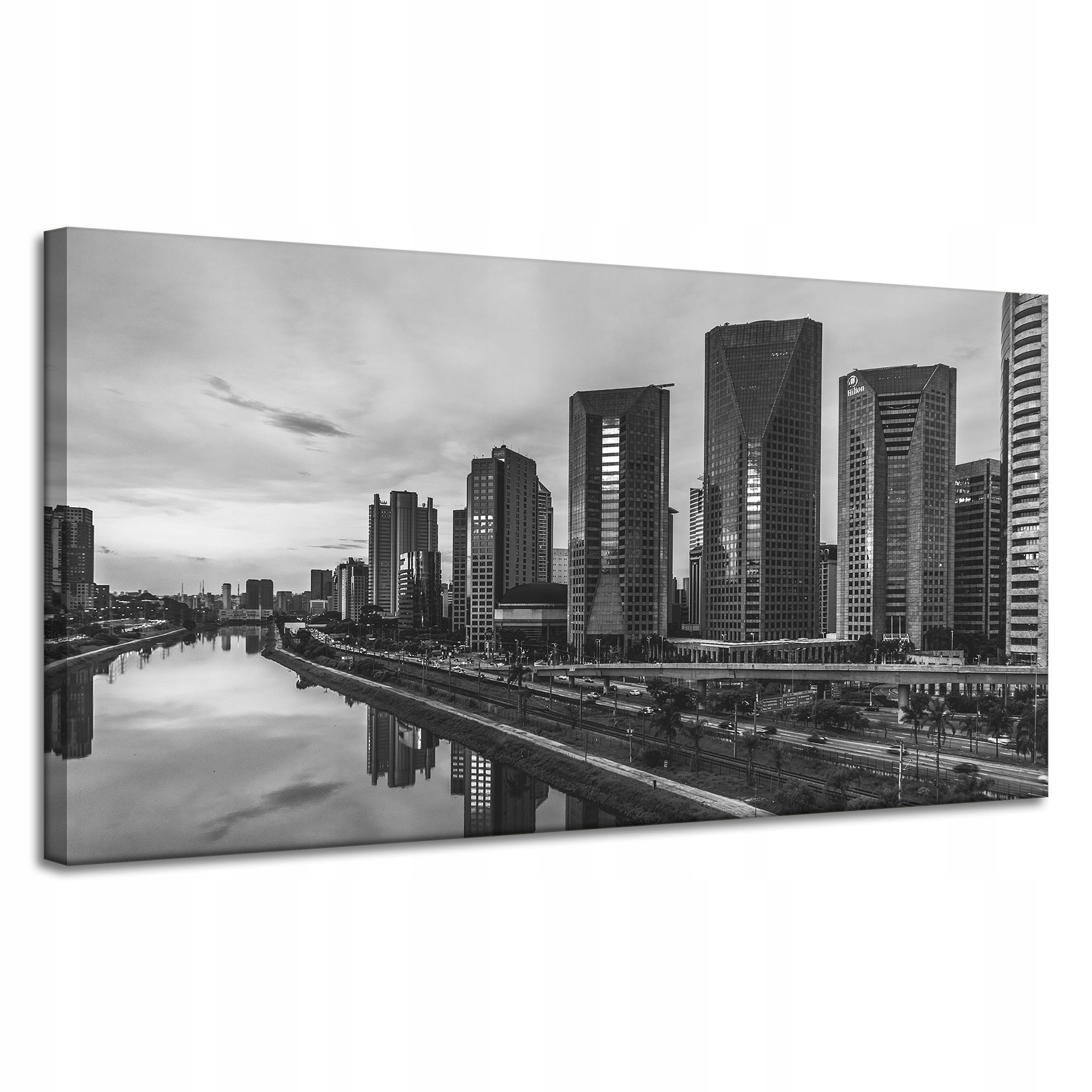 Obrazy na plátně Sao Paulo černobílé 120 x 60 cm