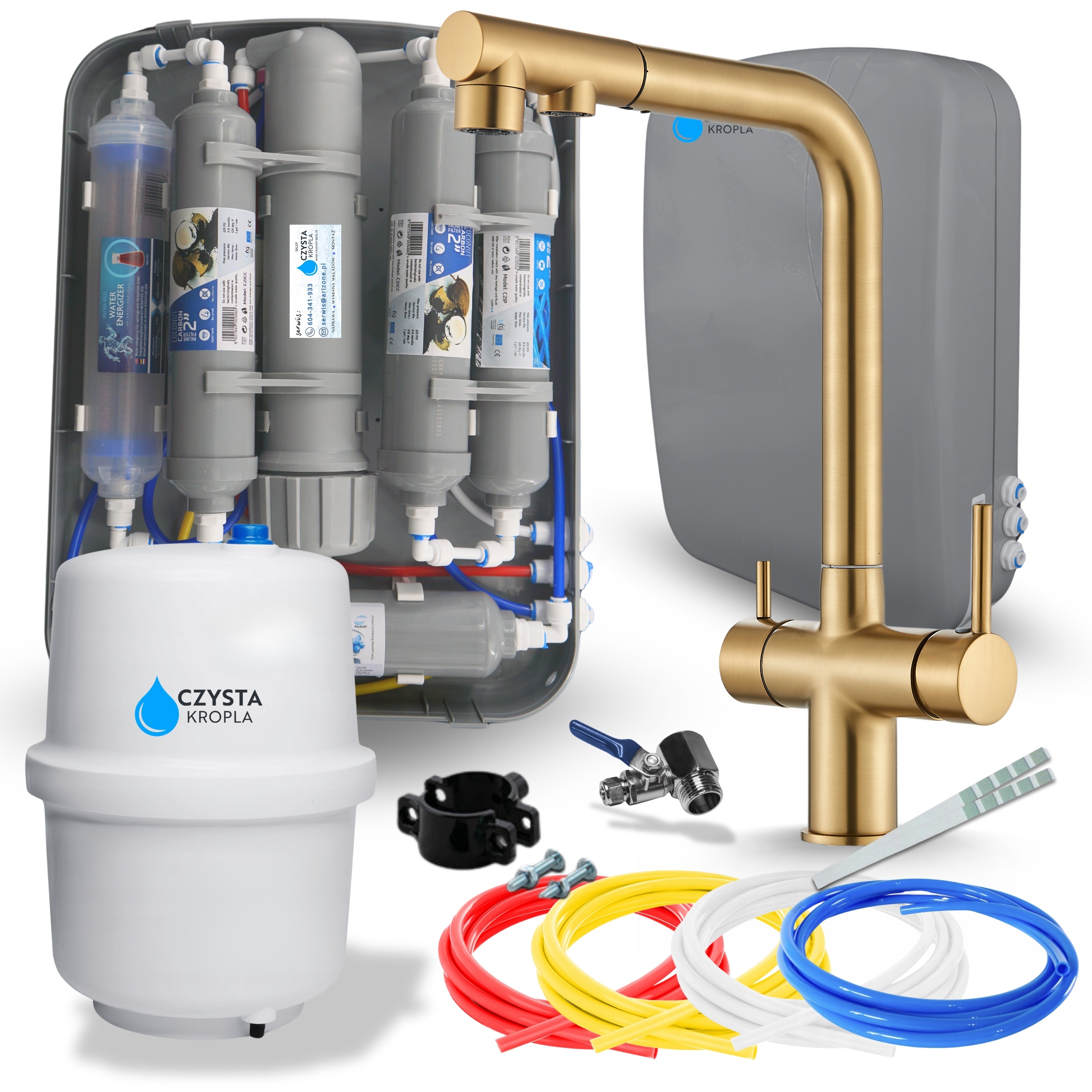 Filtr na vodu Kuchyňský podskříňový pod Dřez Kuchyňská baterie Atest Set