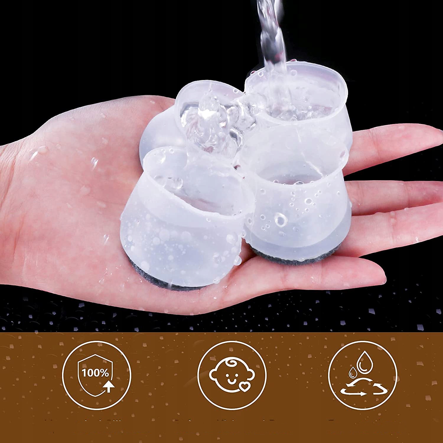 20x NAKŁADKI Z FILC NA NOGI KRZESŁA FILCOWE ZESTAW Kod producenta HA0198