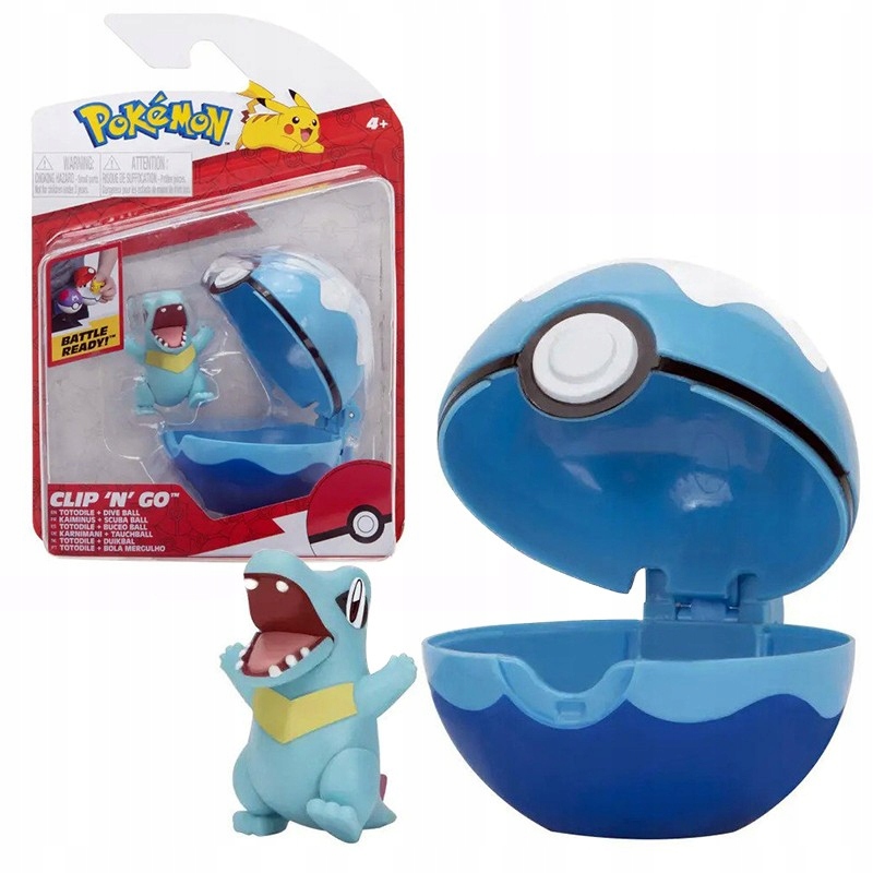 

Pokemon Figurka Totodile Clip N Go Pokeball S10