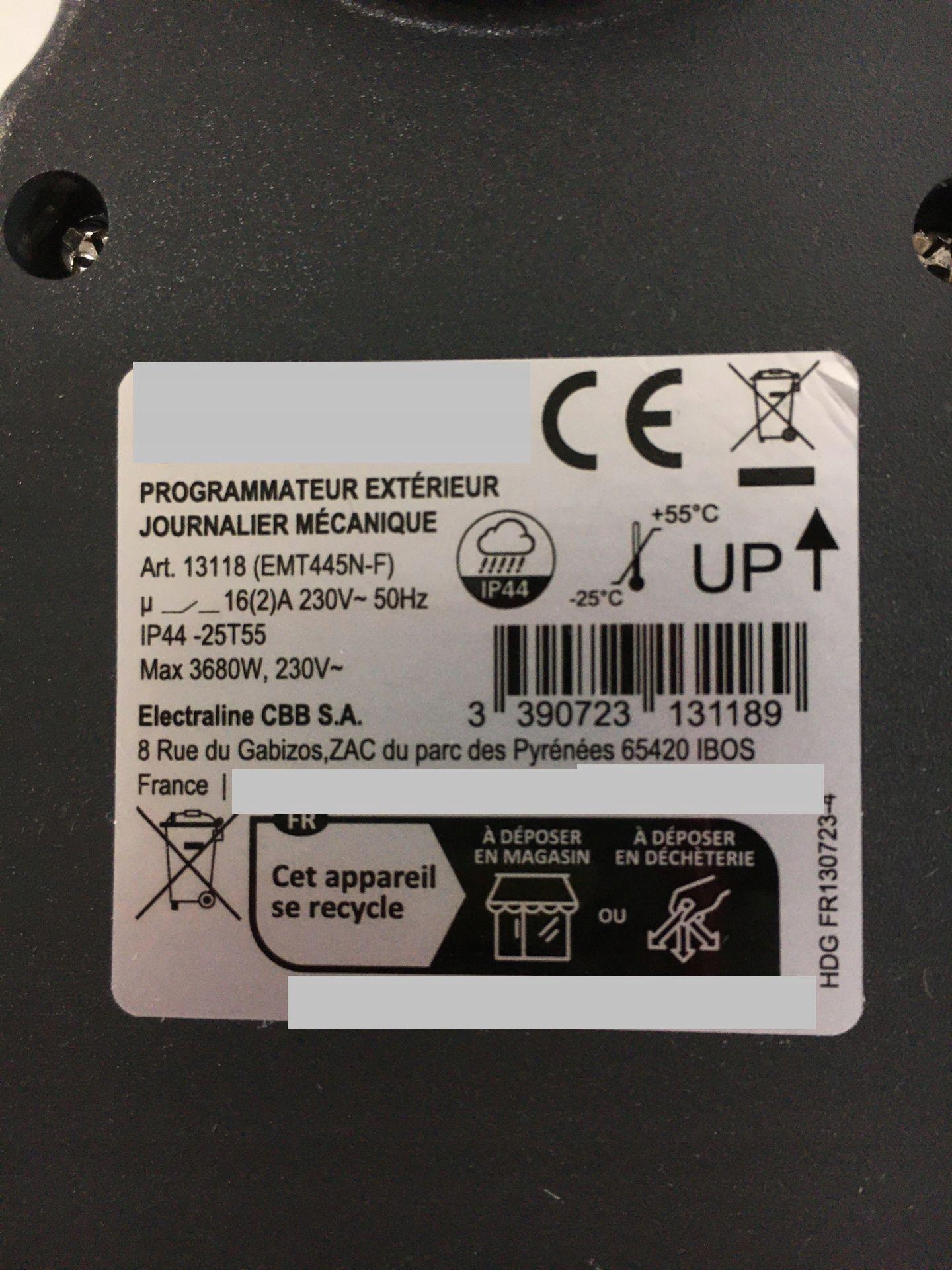 PROGRAMATOR CZASOWY ELECTRALINE 13118 Kod producenta 13118