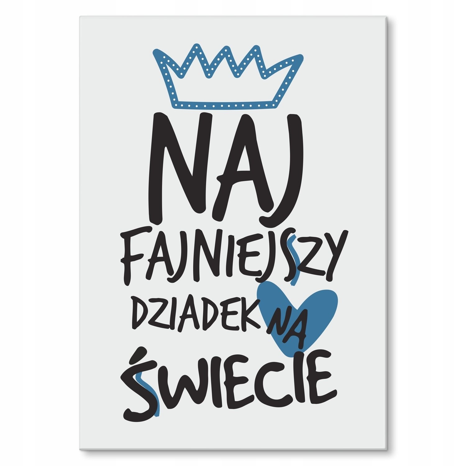 Kovový plakát nejhezčí dědeček Dárek 42 x 59 cm