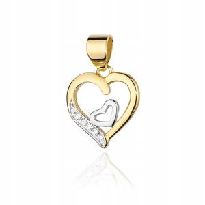 

Złota Zawieszka Serce Złoto 585 Brylant 0,05 ct