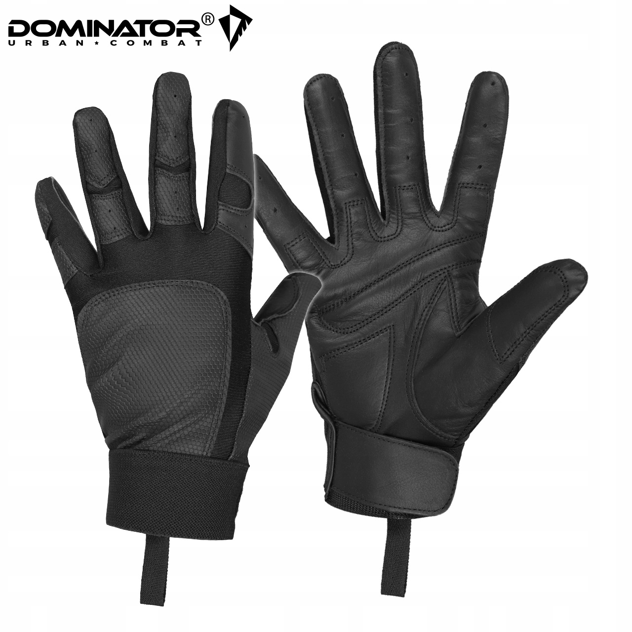 RĘKAWICE TAKTYCZNE SKÓRZANE DOMINATOR CZARNE XL Marka DOMINATOR