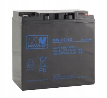 akumulátor Agm alarm, Ups 12V/22Ah Mw 22-12