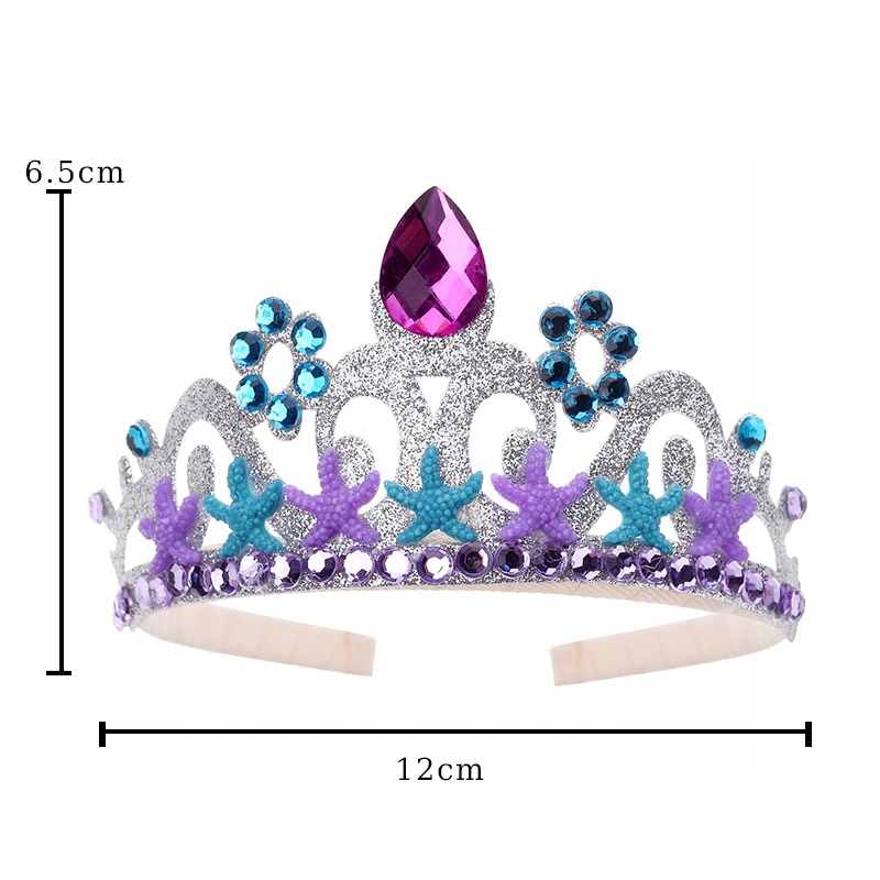 AKCESORIA STRÓJ SYRENKA ARIELKA DIADEM TOREBKA Marka inna marka