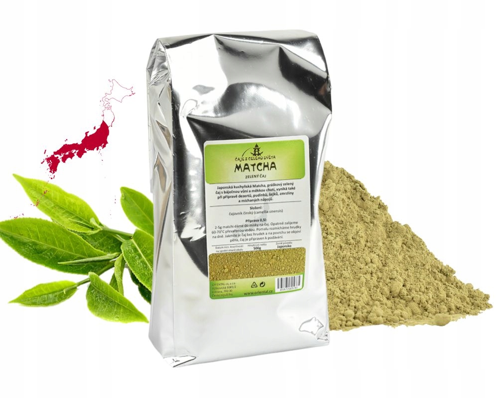 Práškový zelený čaj Japan Matcha 500 g