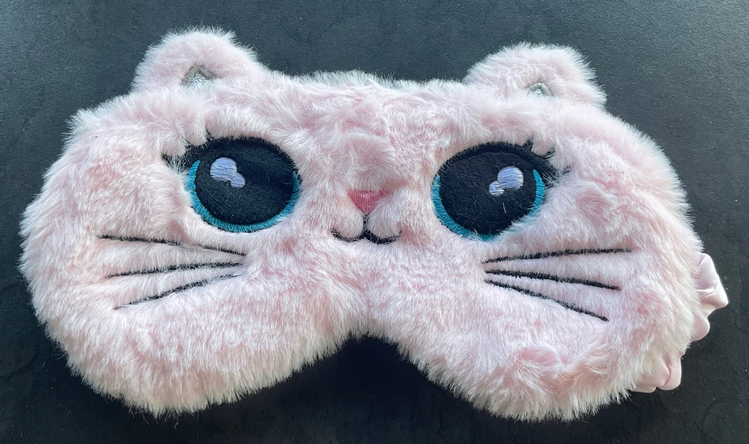 OPASKA NA OCZY MASKA DO SPANIA SNU RELAKSU KOT OLDMAN NA GUMCE PLUSZOWA RÓŻ Kolor wielokolorowy