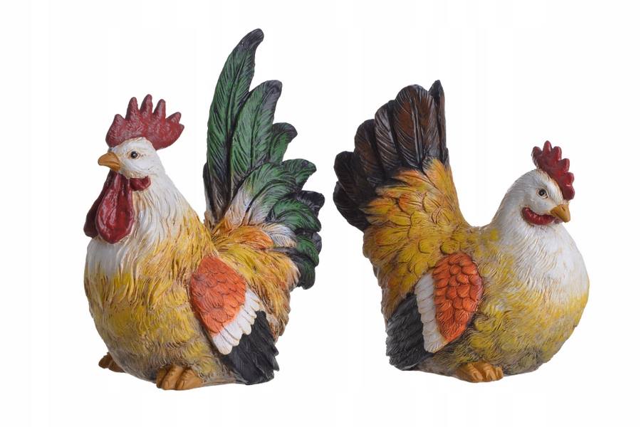 Piękna Figurka Kura Multicolor Wielkanoc Marka Canea