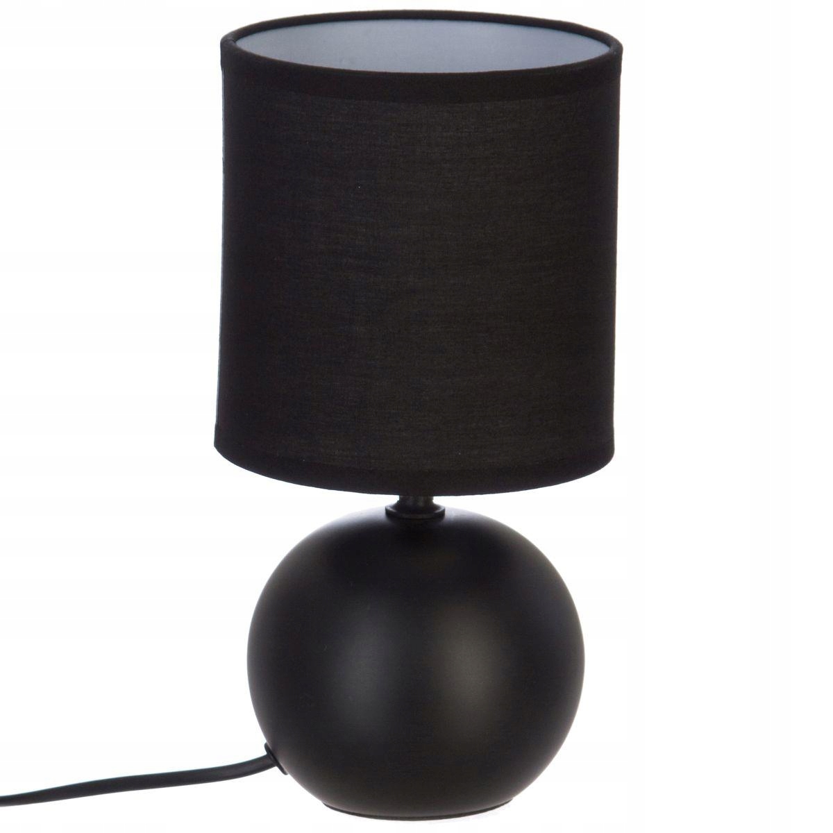 

Lampka stołowa biurkowa lampa czarna ceramika loft