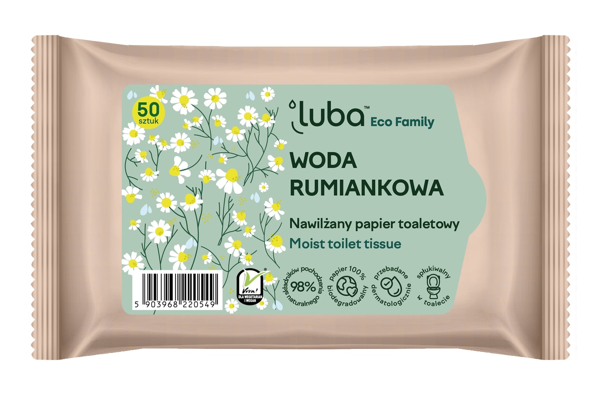 

Luba Nawilżany papier toaletowy Woda Rumiankowa 50