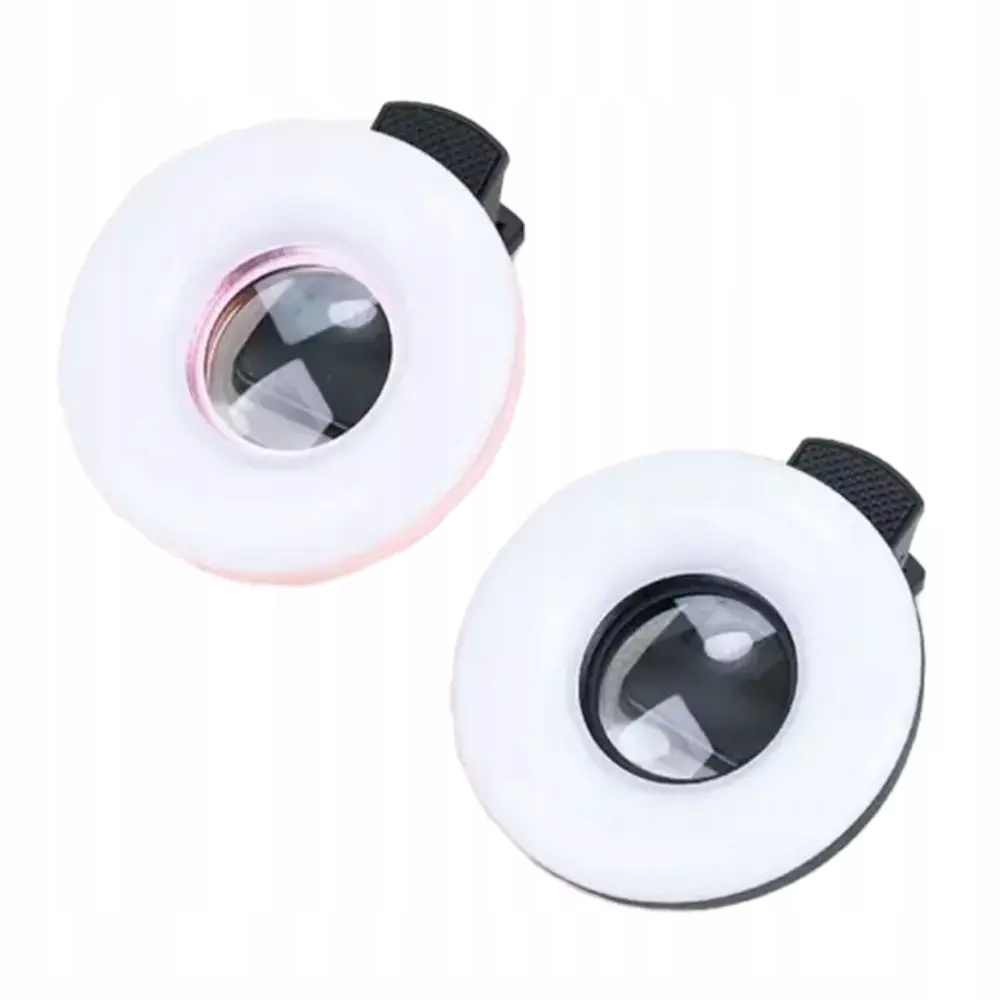 Kruhová lampa pro fotografování pomocí chytrého telefonu Led makro F-191 [růžová Barva]