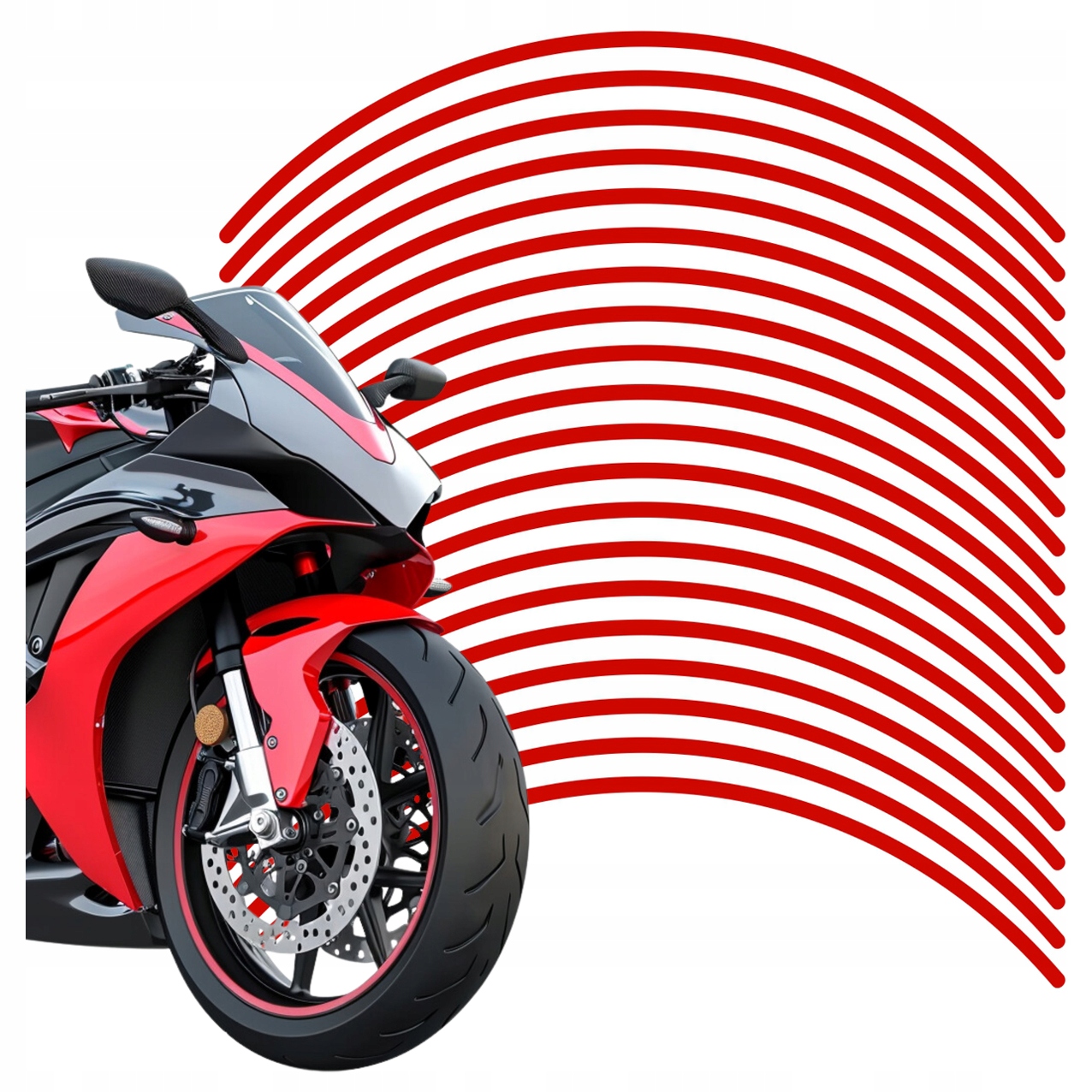Naklejki Paski Na Felgi Koła Motocyklowe