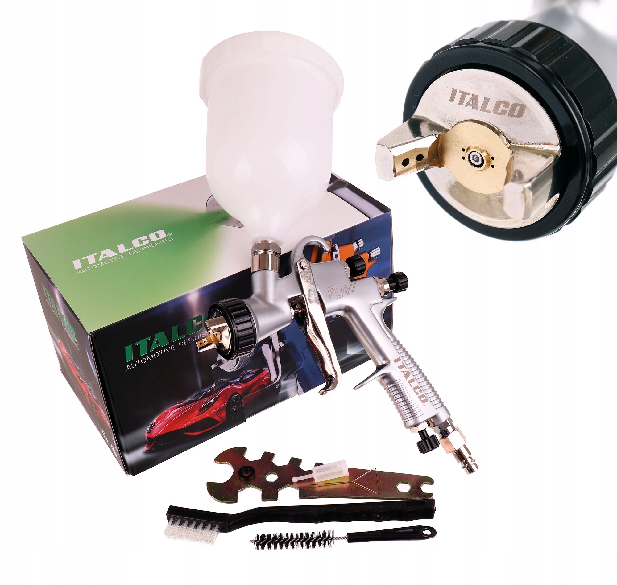 Lakovacia pištoľ originál Italco Flg-g Lvmp 1,6 mm, šírka prúdu 29 cm