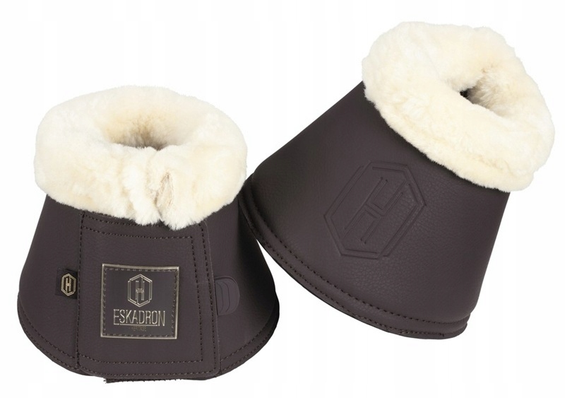 Kaloszki Eskadron Faux Leather Faux Fur black truffle L